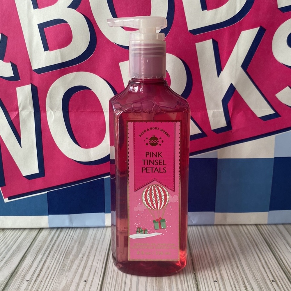 PINK TINSEL PETALS Cleansing Gel Hand Soap